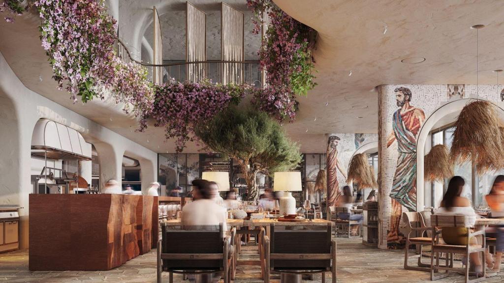 Interior del restaurante.