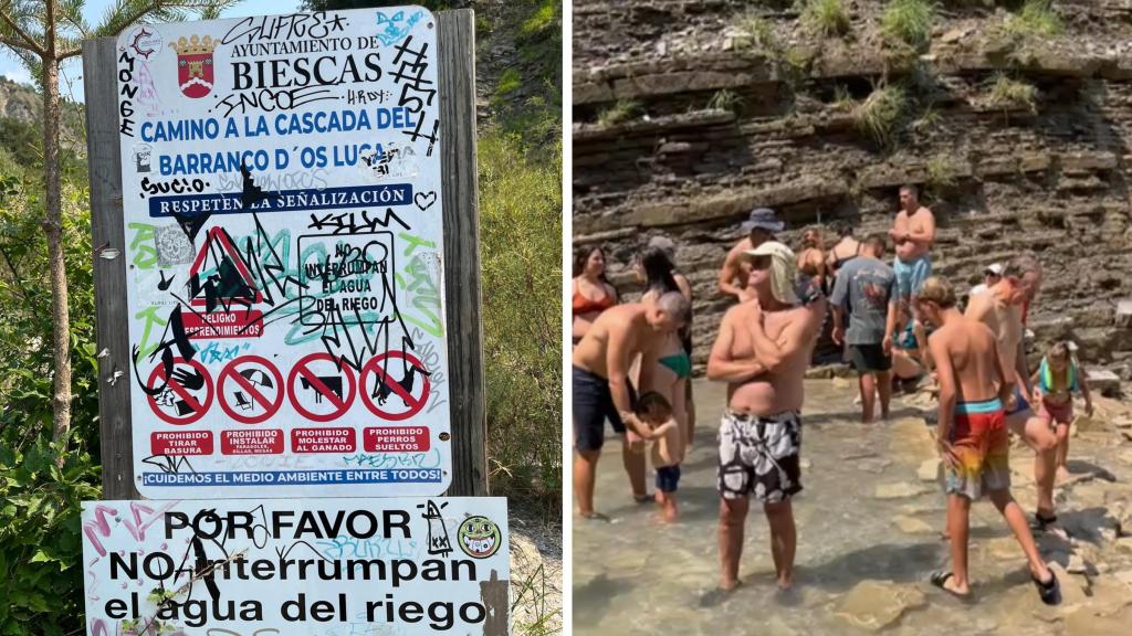 El entorno del barranco de Os Lucas, en Biescas.