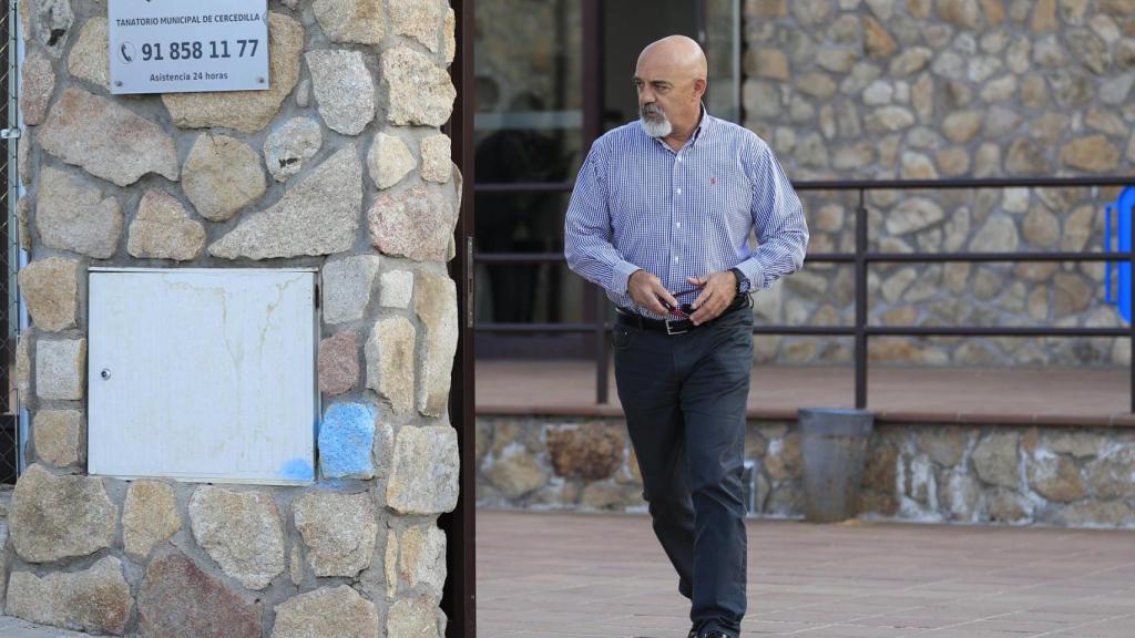 Luis Fernández Ochoa, en el funeral de su hermana Blanca, en 2019.