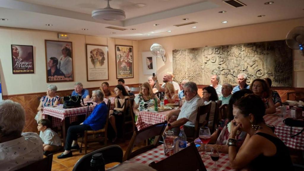 El 'Colmao' de la Peña Juan Breva durante la Feria de Málaga.