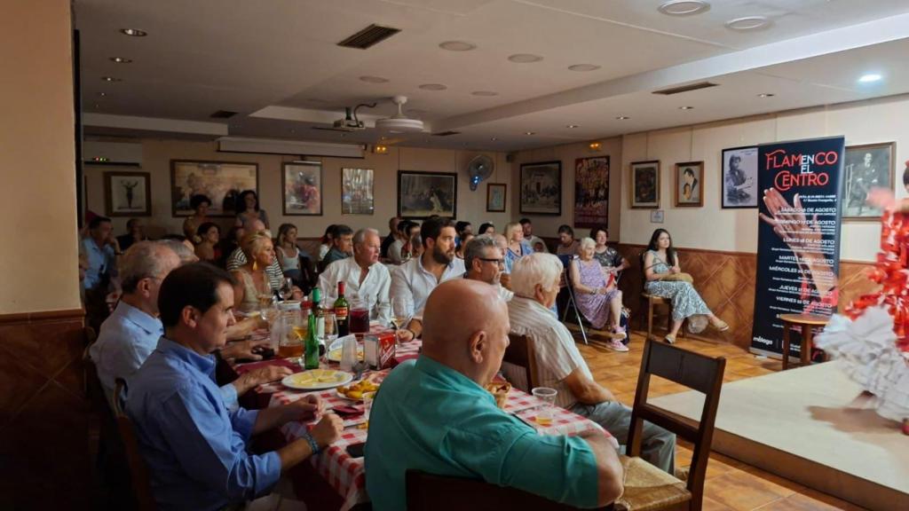 El 'Colmao' de la Peña Juan Breva durante la Feria de Málaga.