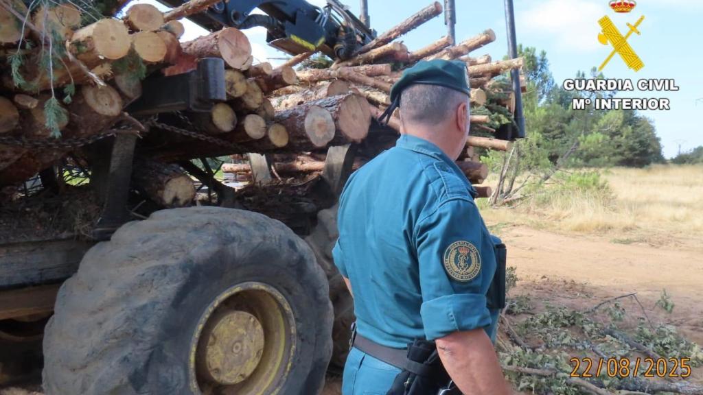 La Guardia Civil investigando el origen de uno de los incendios