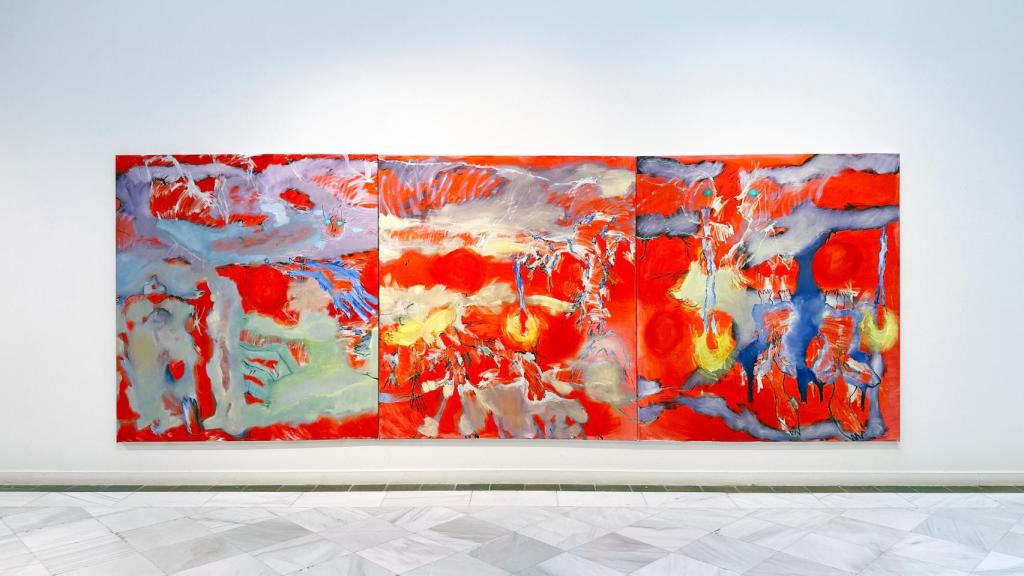 Tríptico de Natalia López de la Oliva.