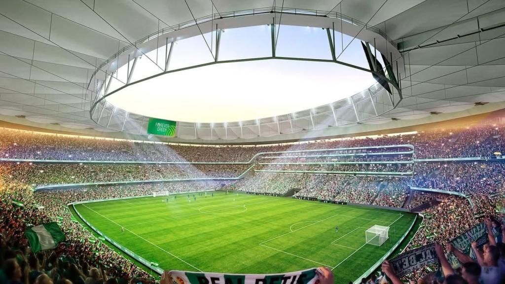 Imagen renderizada del diseño interior del Nuevo Villamarín.