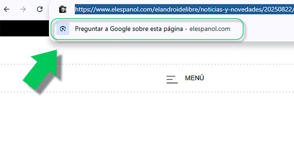 El atajo Alt+D abre esta nueva barra de Google Lens