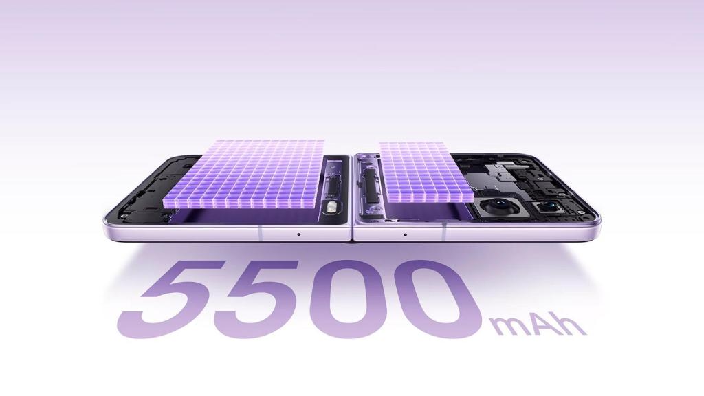 La masiva batería del HONOR Magic V Flip 2