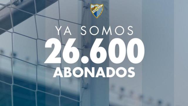 Récord de abonados del Málaga CF