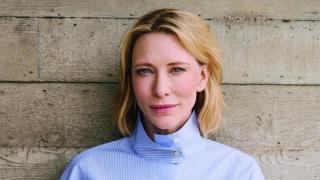 Cate Blanchett en una fotografía para UNIQLO en su nuevo rol de embajadora.