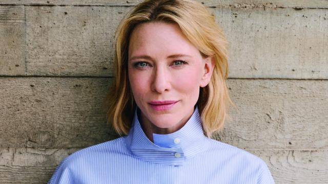 Cate Blanchett en una fotografía para UNIQLO en su nuevo rol de embajadora.