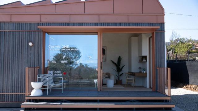 Una de las casas construidas con el sistema automatizado