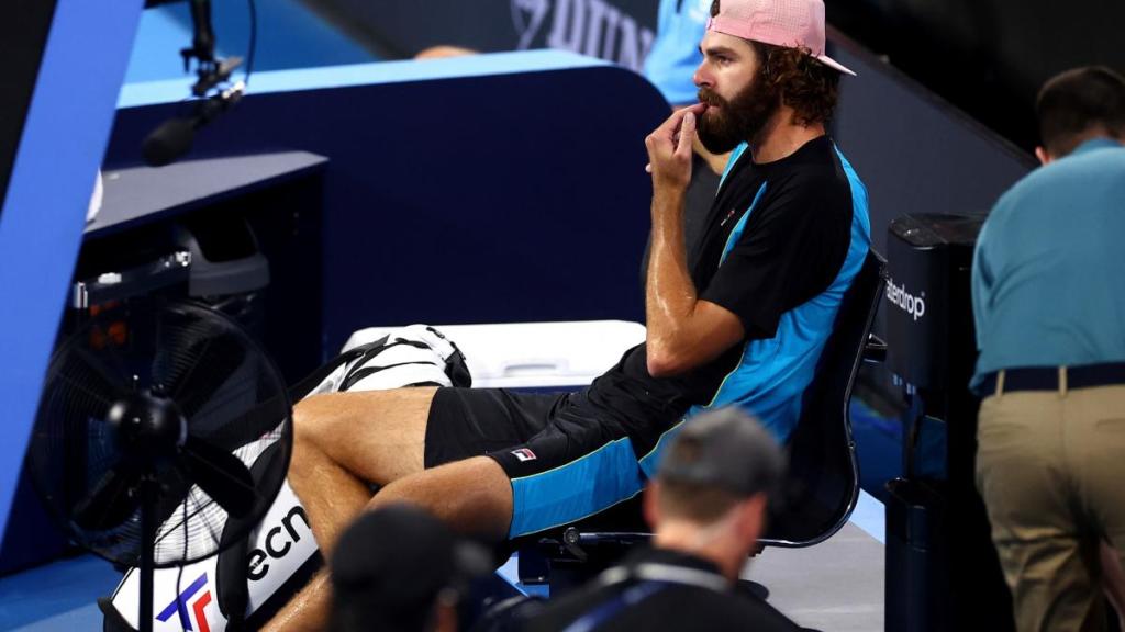 Opelka, tras sufrir una lesión contra Lehecka.