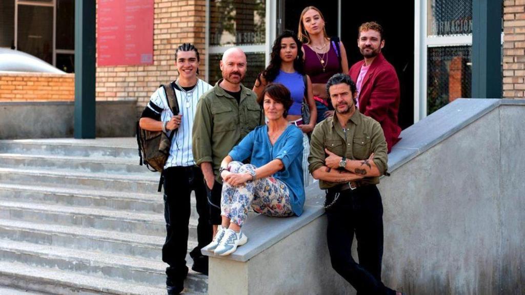 Imagen del rodaje de la serie 'Sin gluten'.