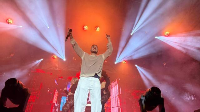 Omar Montes en su concierto en Ferrol