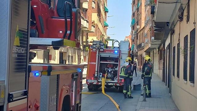 Imagen del dispositivo de los bomberos.