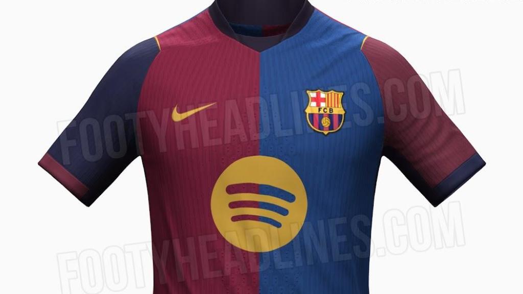 Posible primera equipación del Barça en la temporada 2026-27.