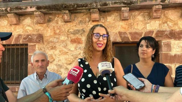 Sara Simón este sábado en Ablanque (Guadalajara).