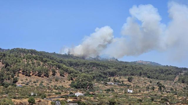 Uno de los incendios en El Hierro.