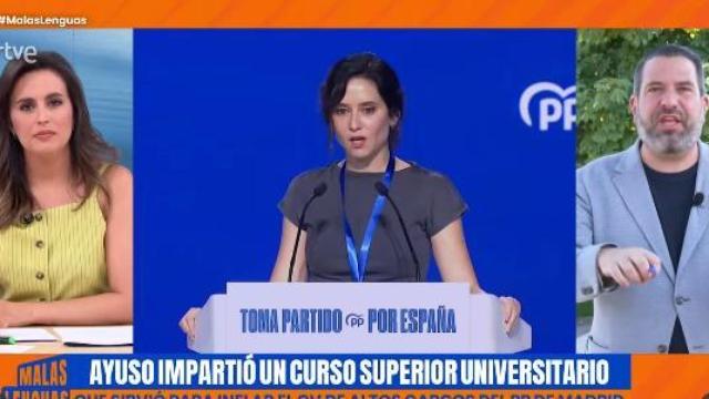 El director de El Plural, Chema Garrido, en el programa 'Malas lenguas' de TVE.