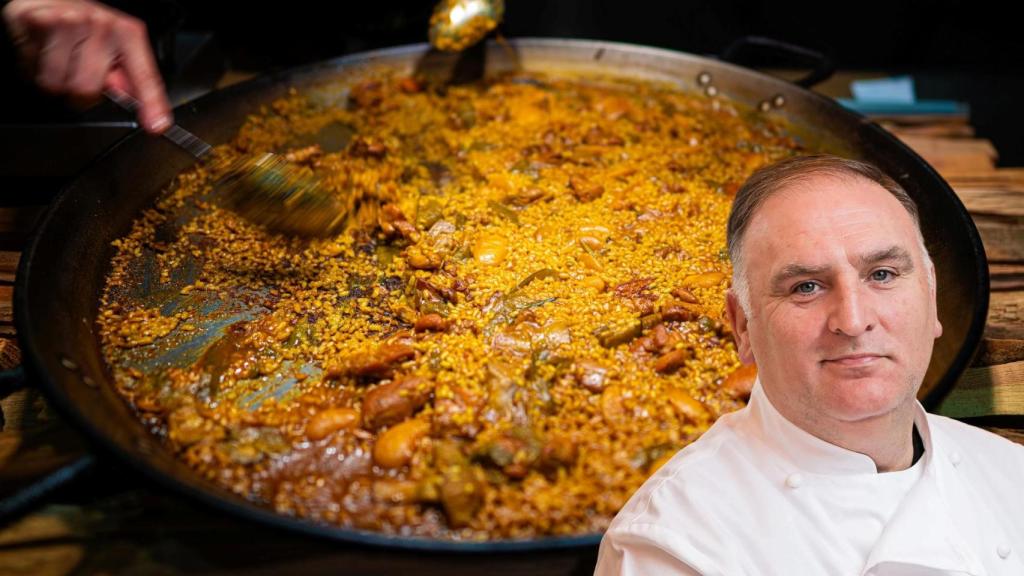 José Andrés en un montaje de El Español