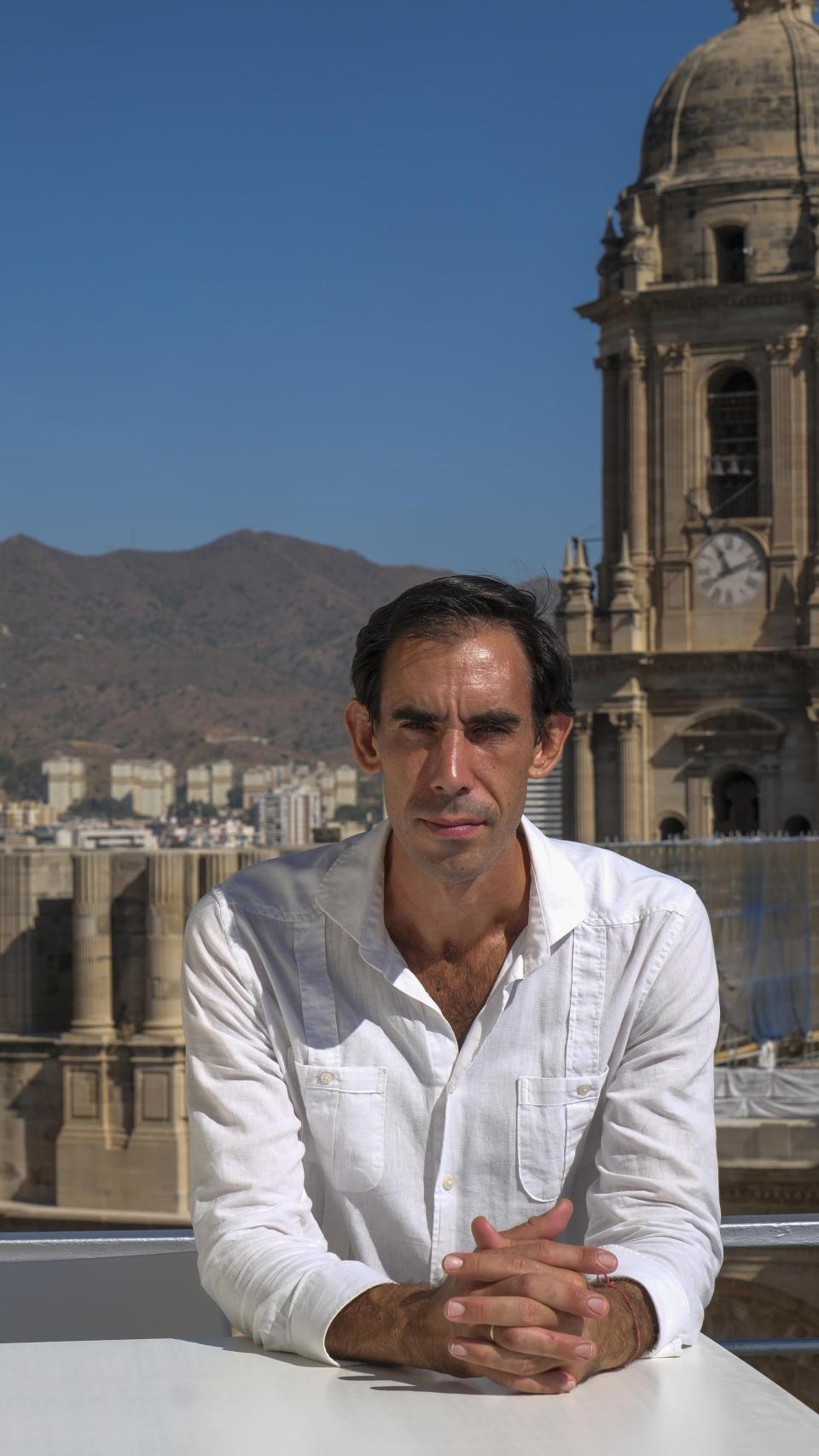 Saél Jiménez Fortes posa para la entrevista para EL ESPAÑOL de Málaga