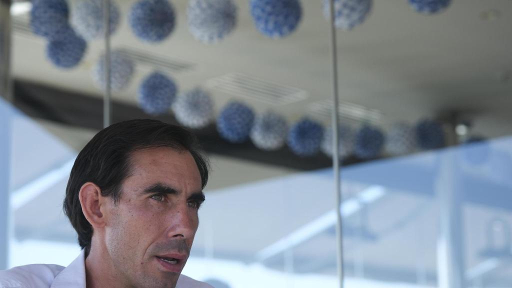 Saúl Jiménez Fortes durante su entrevista con EL ESPAÑOL