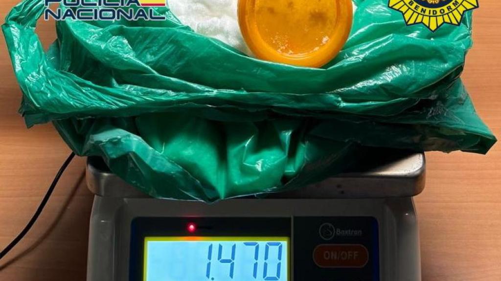 La cocaína intervenida en la detención.