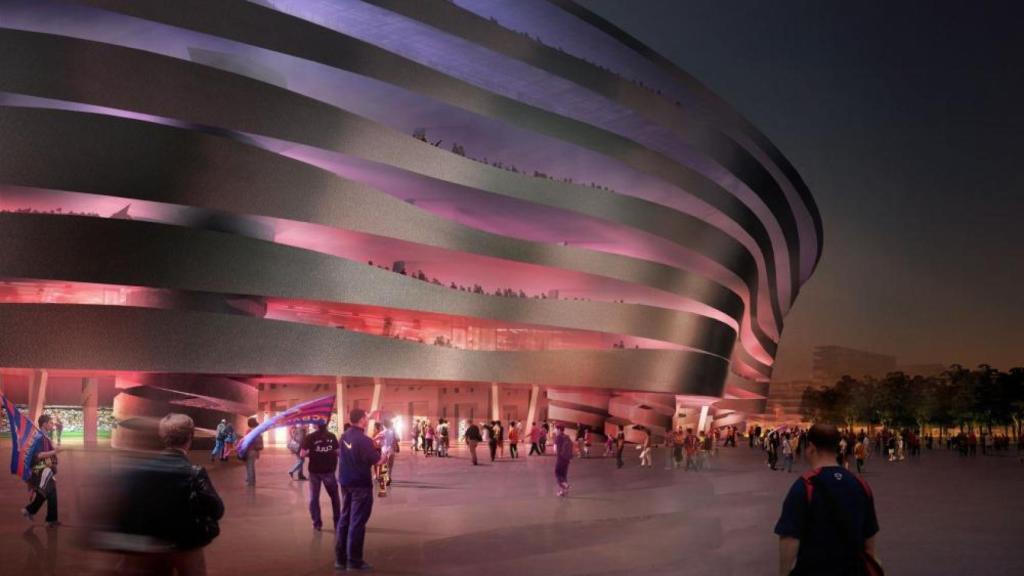 El proyecto de Herzog & de Meuron para el nuevo Camp Nou en 2007
