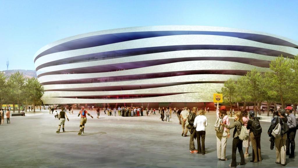 El proyecto de Herzog & de Meuron para el nuevo Camp Nou en 2007