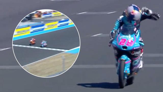 Máximo Quiles y su victoria por 18 milésimas en Moto3