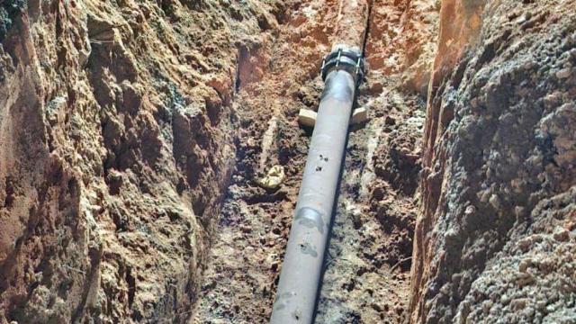 Tubería arreglada. Foto: Ayuntamiento de Toledo.