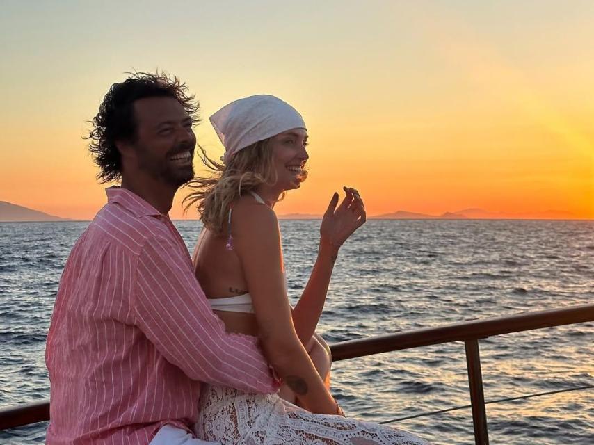 Chiara Ferragni, con Giovanni Tronchetti, en una imagen de sus redes sociales.