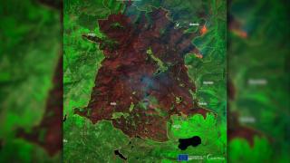 Imagen satelital del componente de Observación de la Tierra del Programa Espacial de la Unión Europea (Copernicus)