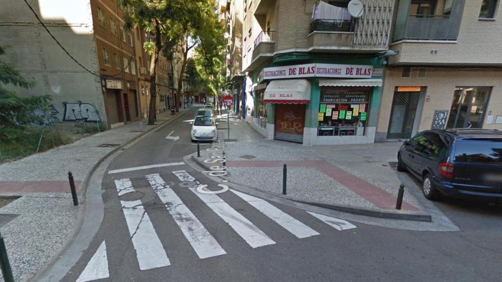 Lugar donde ocurrió el accidente de tráfico en Las Delicias