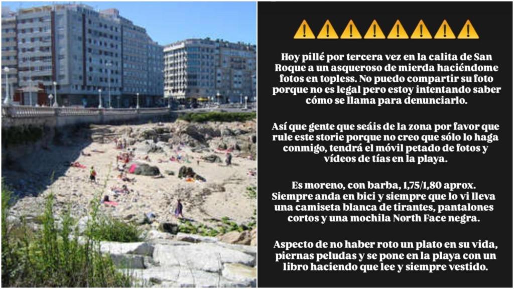 Acoso en la playa de San Roque