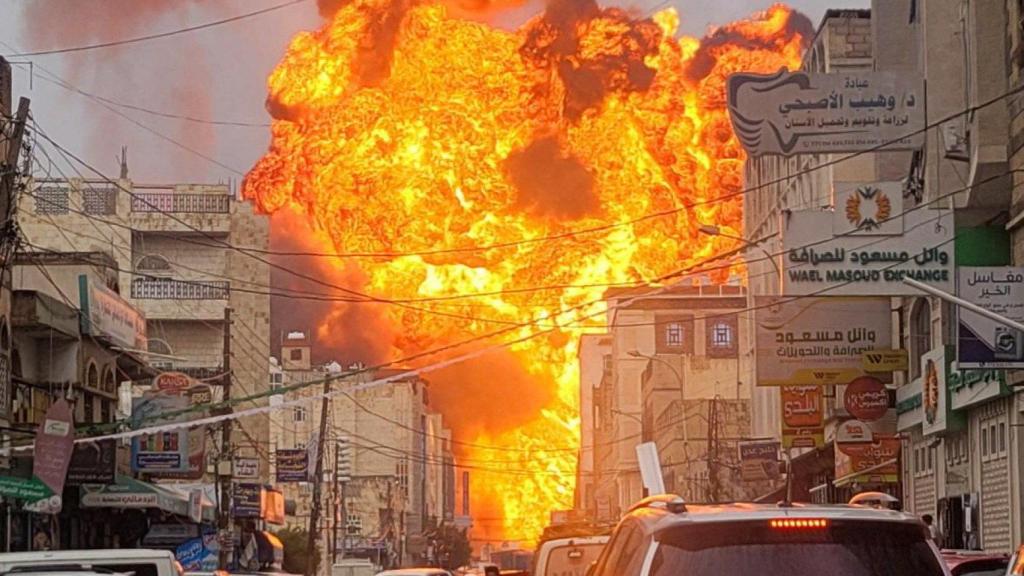 Imagen de un ataque israelí sobre Saná (Yemen) durante este agosto.