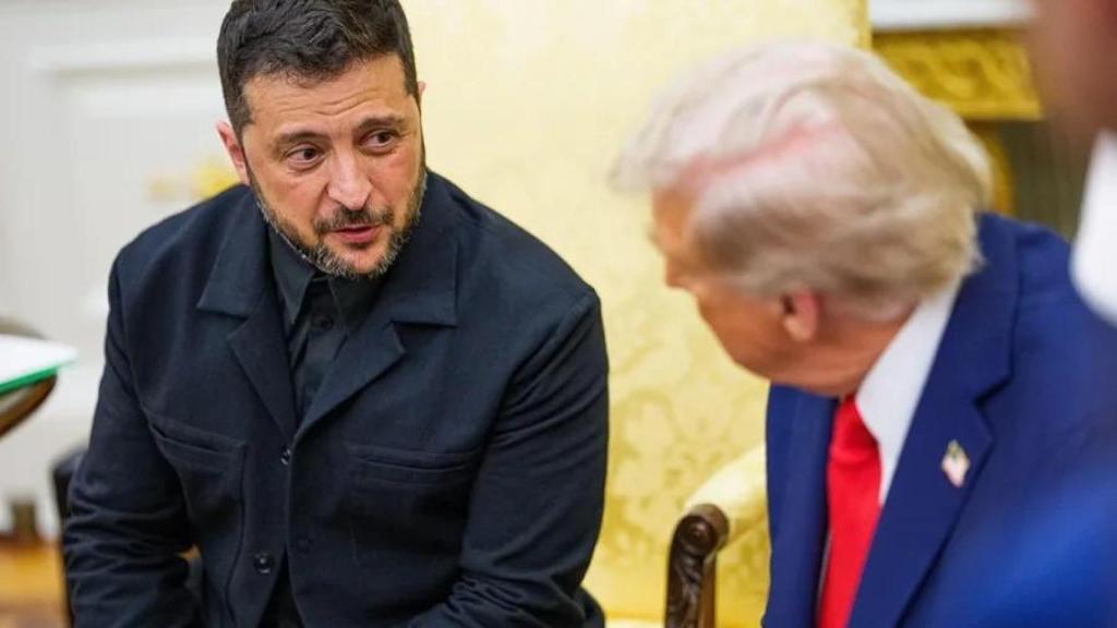 Zelenski junto a Trump durante la reunión en la Casa Blanca.