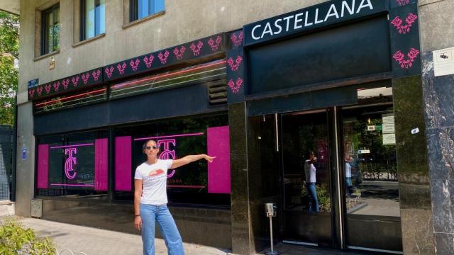 Pamela, trabajadora sexual, durante el recorrido de La ruta del PSOE