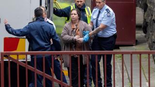 Erin Patterson a su llegada al Tribunal Supremo de Melbourne este lunes.