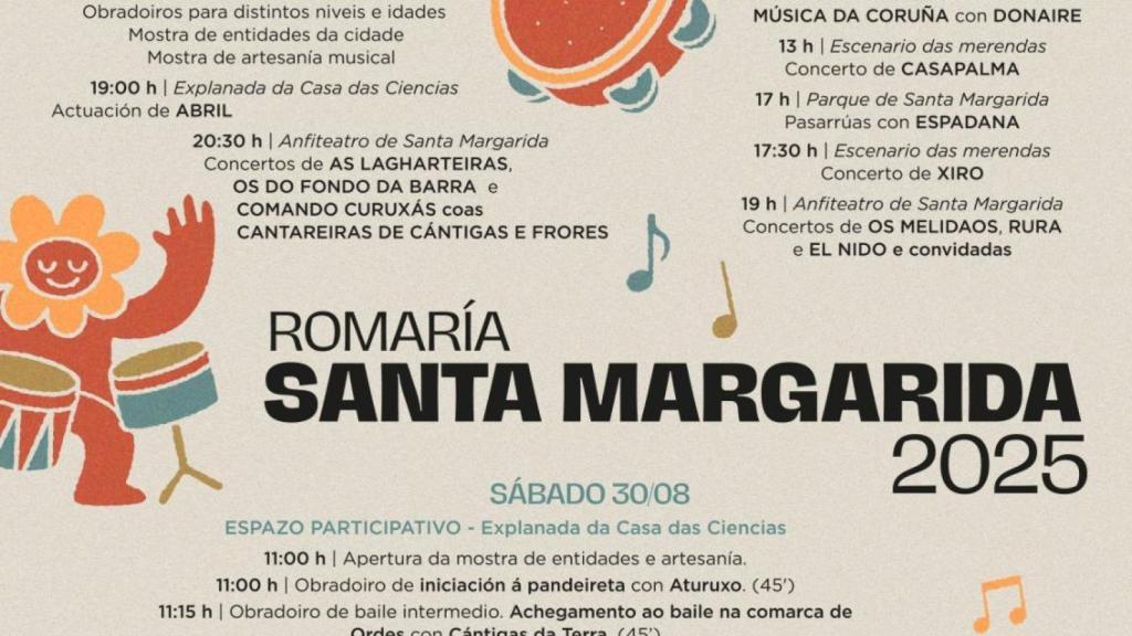 Cartel de la edición 2025 de la Romería de Santa Margarita