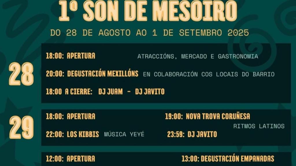 Cartel de la 1.ª edición de Son de Mesoiro