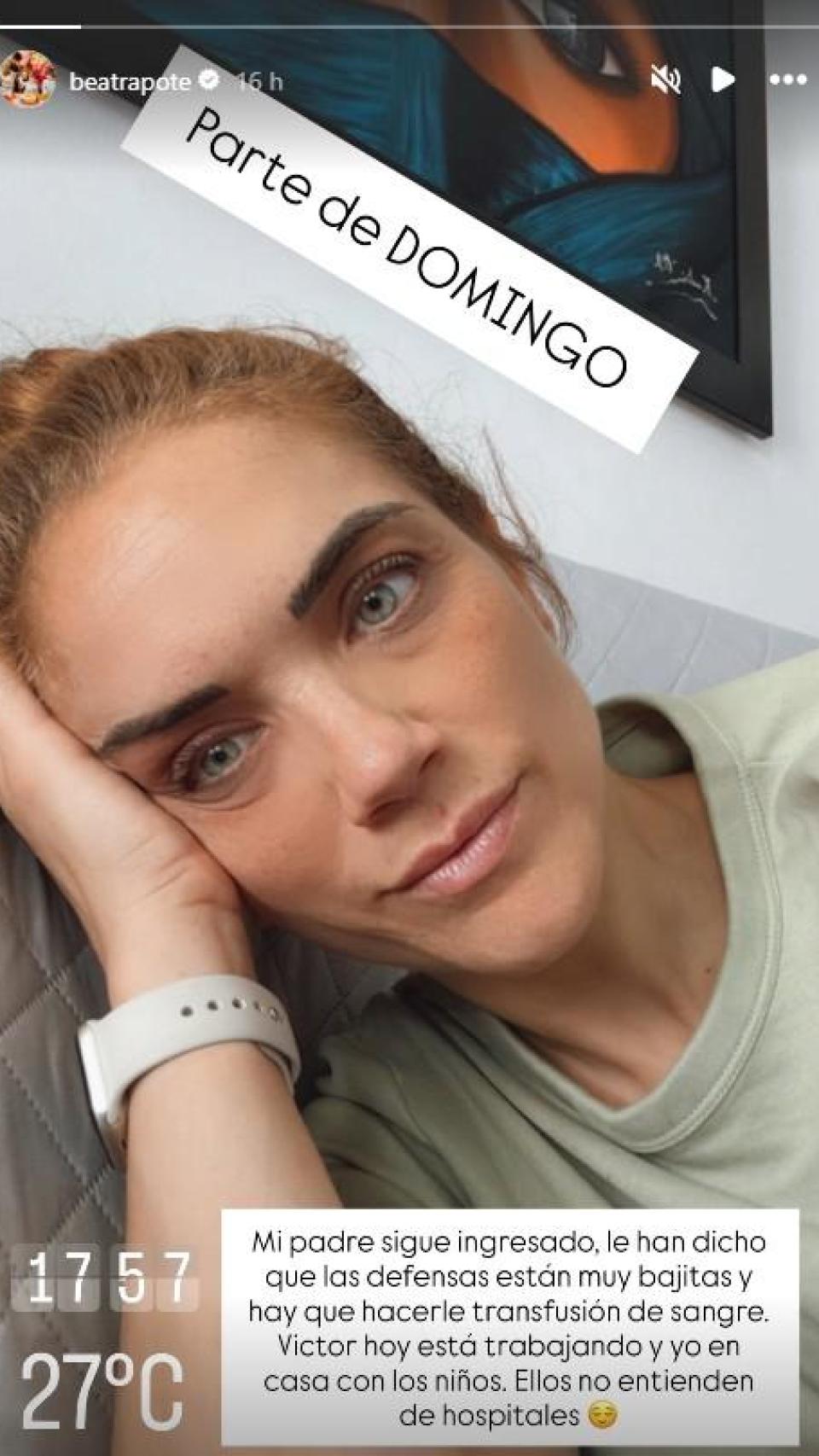 La publicación que ha compartido Beatriz Trapote.