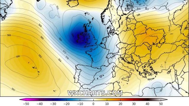 Las bajas presiones impulsadas por el ex-huracán Erin marcan el inicio de la semana. Severe-weather-eu