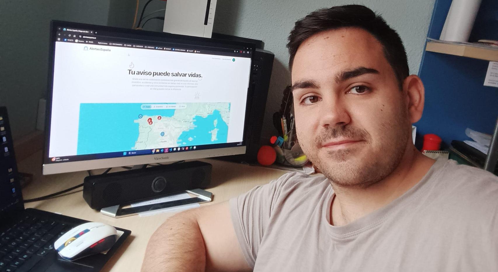 Nacho Sánchez Quirós, el abulense que está detrás de 'Alertas España'