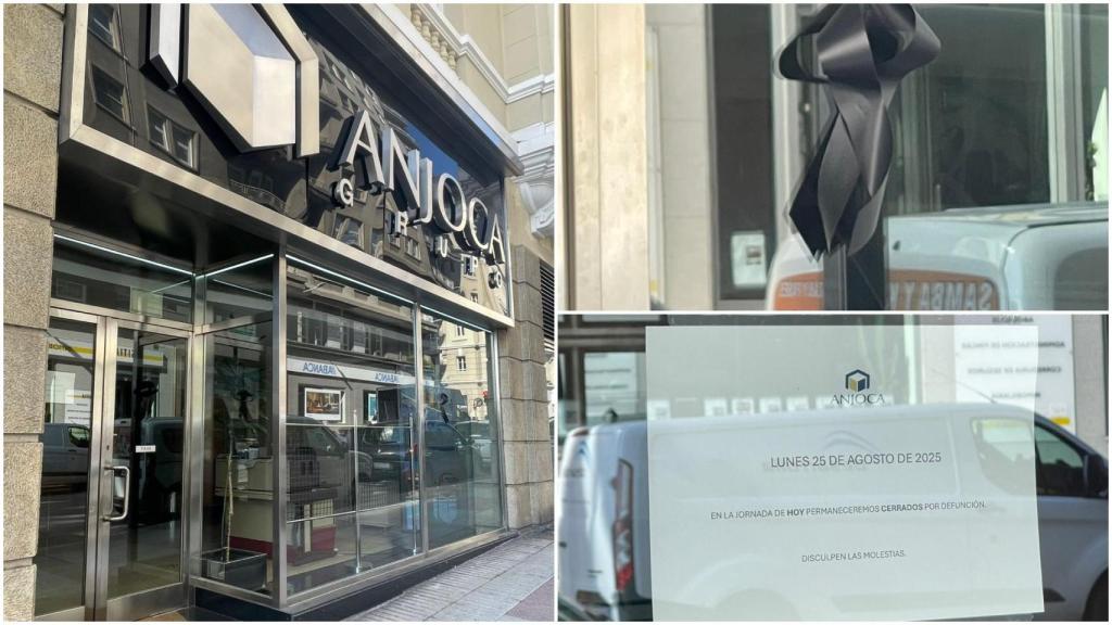 Luto en las oficinas de Anjoca en A Coruña por la muerte de su presidente Ángel Jove Capellán