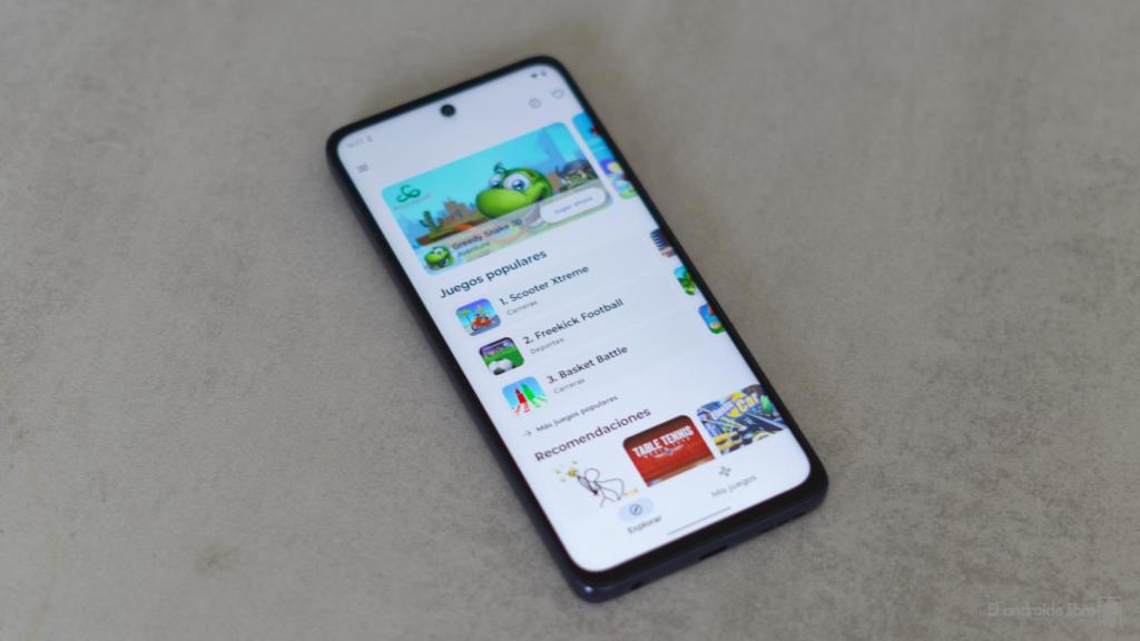 App juegos en Moto G56
