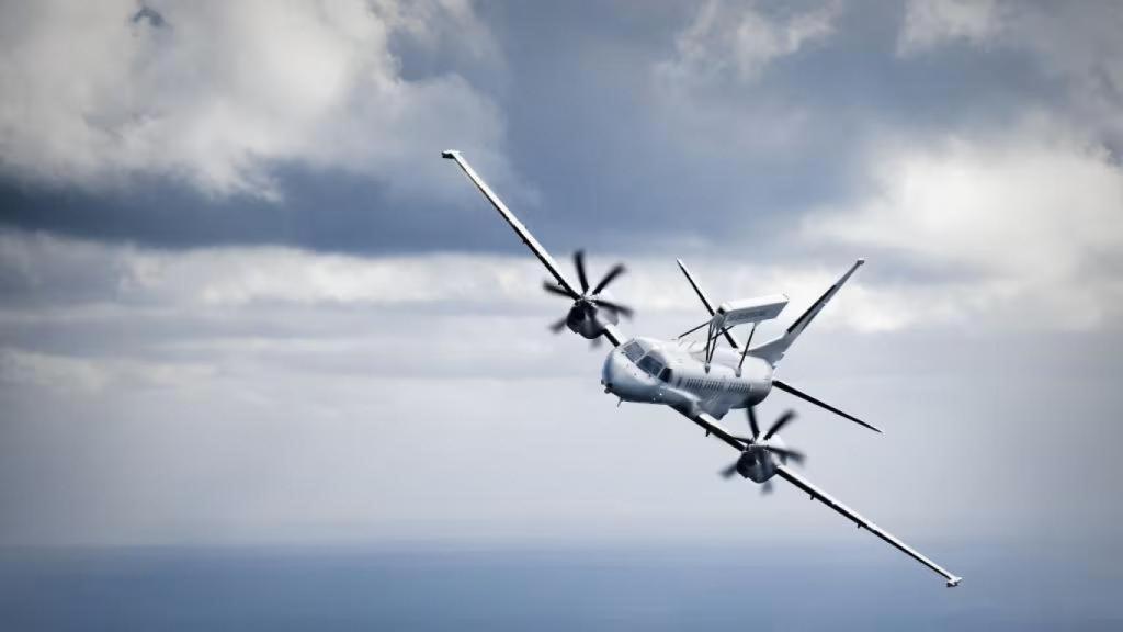 Avión de alerta temprana Saab 2000 con el radar Erieye