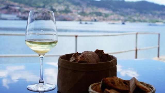 Copa de vino albariño