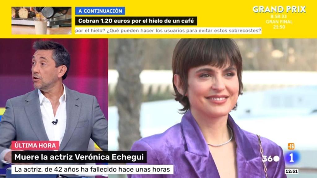 Javier Ruiz informa en 'Mañaneros 360' de la muerte de Verónica Echegui.