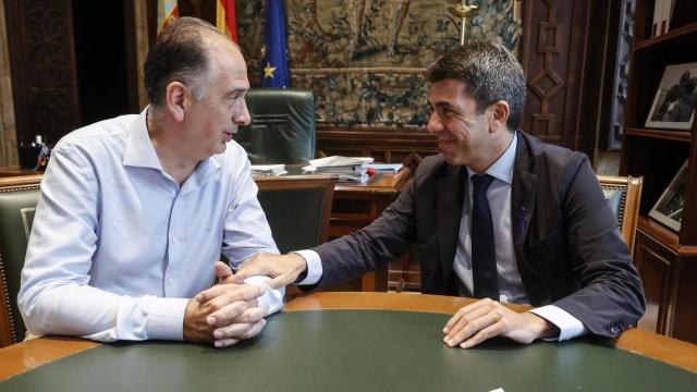 Mazón y Valderrama, en una imagen de archivo. Rober Solsona/Europa Press