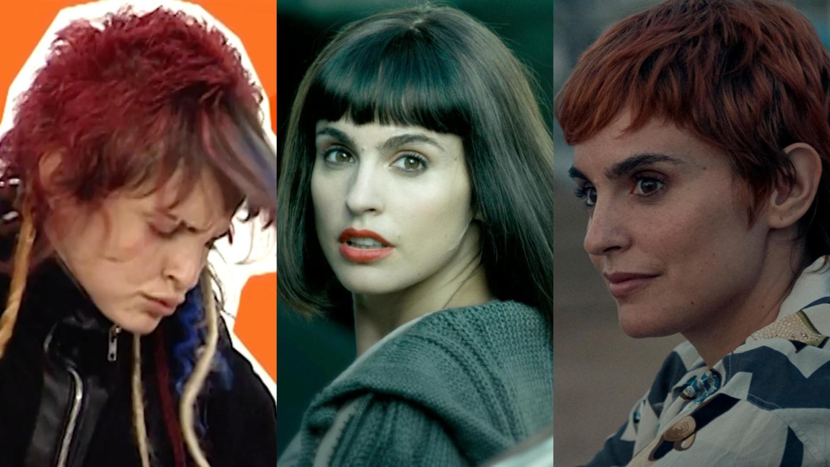 Imágenes de Verónica Echegui en 'Paco y Veva', 'Apaches' y 'A muerte'.